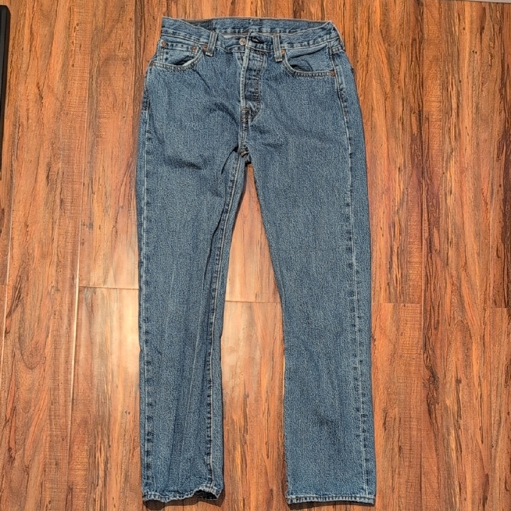 Classic Blue Straight Leg Jeans